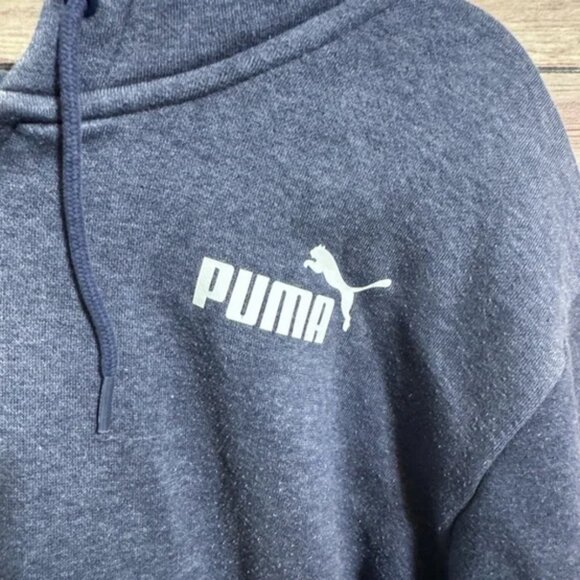 Puma SE Way 1 classic navy hooded jacket size men's large - Picture 2 of 4